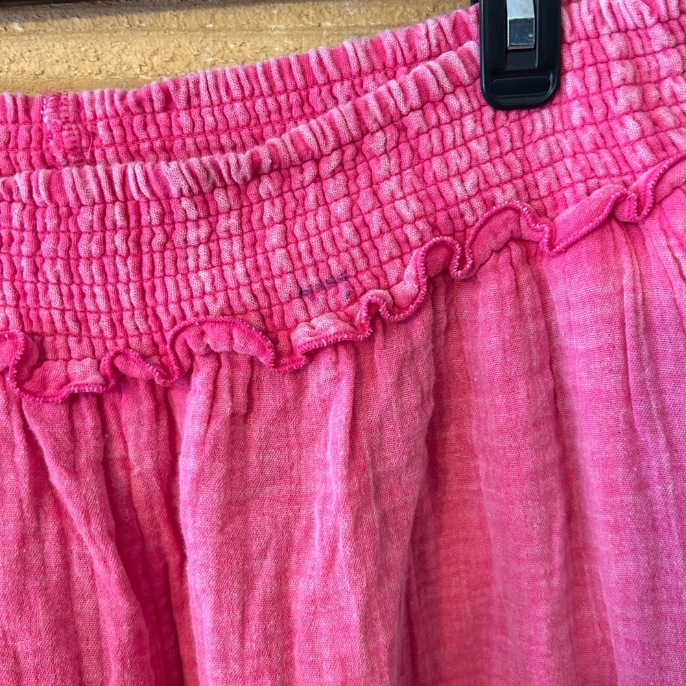 Bright Pink Smocked Waist Wide-Leg Pants Sz M NWT - Picture 16 of 16
